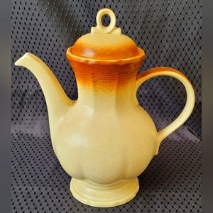 MIKASA E8000 WHOLE WHEAT Footed Coffee Pot With Lid Pitcher